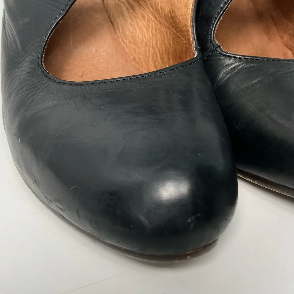 Michael Jolie designer Handcrafted Italian leather‎ shoes size 38 heel Mary Jane